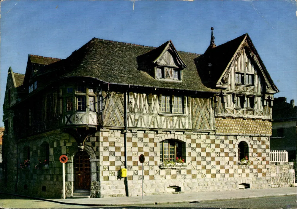 Normannische Haus und Straße Notre-Dame du Pré — Pont-Audemer (Eure) — Natürliche Farben - Vorderseite