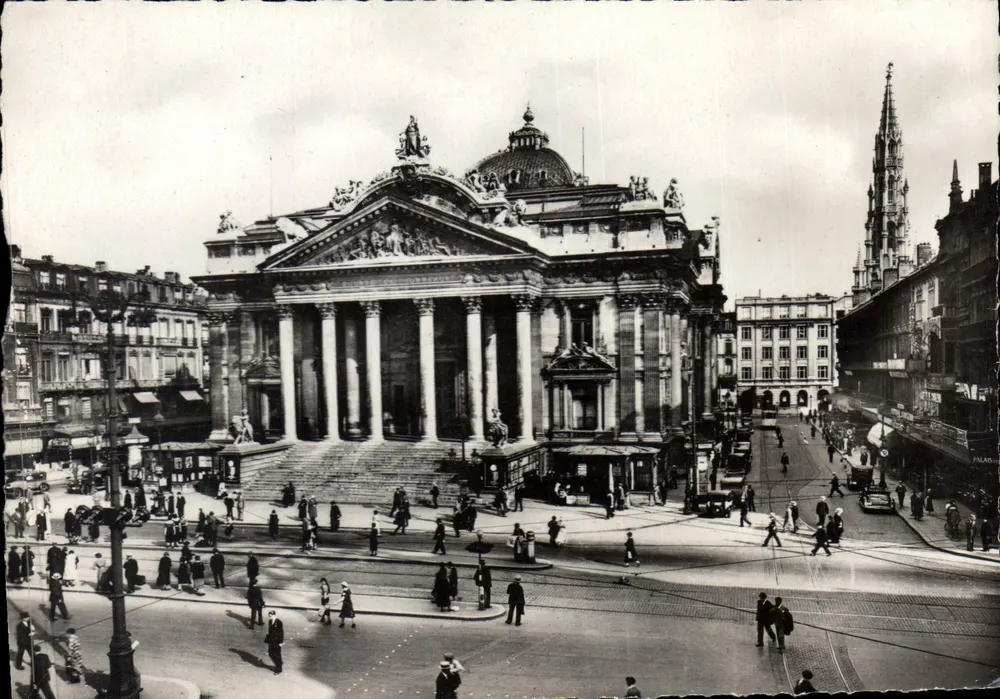 Bruxelas - A Bolsa — Indiquez — Fabricação Francesa - Frente