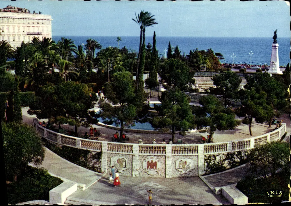 Les Jardins Albert 1er — NICE — Éditions Iris - Vorderseite