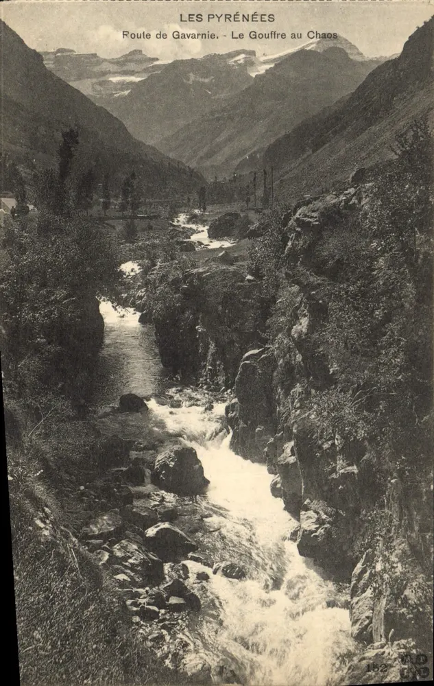 Die Pyrenäen - Route de Gavarnie - Der Gouffre au Chaos - Verlag G. D. n°152 - Vorderseite