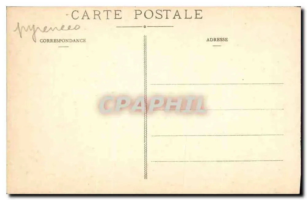 Die Pyrenäen - Route de Gavarnie - Der Gouffre au Chaos - Verlag G. D. n°152 - Rückseite