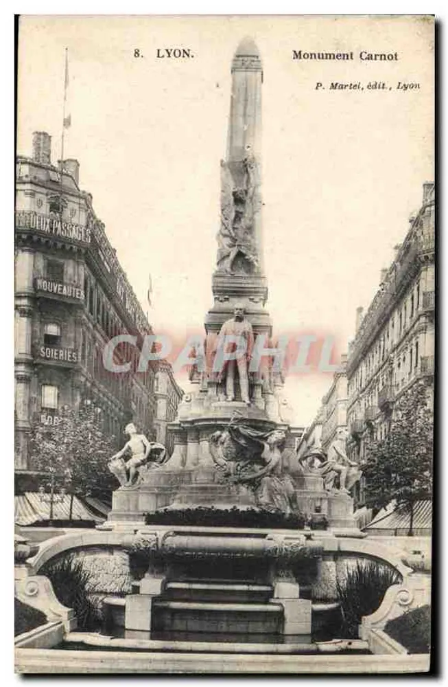 Lyon — Monument Carnot — P. Martel, editor, Lyon - Frente