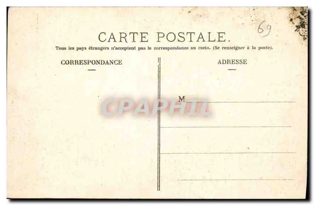 Lyon — Monument Carnot — P. Martel, editor, Lyon - Verso