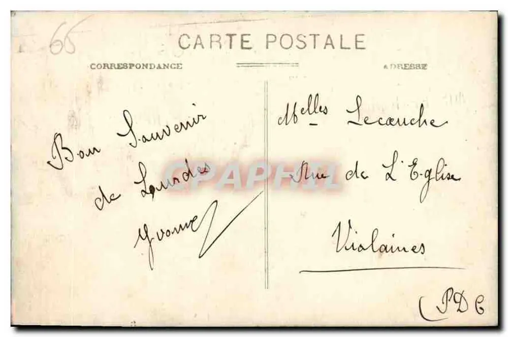 Lourdes - A Basílica, vista lateral — Os Pirineus, 63 — Sireyron, editor - Verso