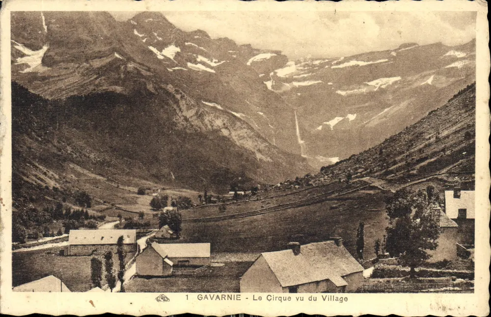 Gavarnie - Le Cirque vu du Village — éditeur P. Lefebvre, n°1 - Vorderseite
