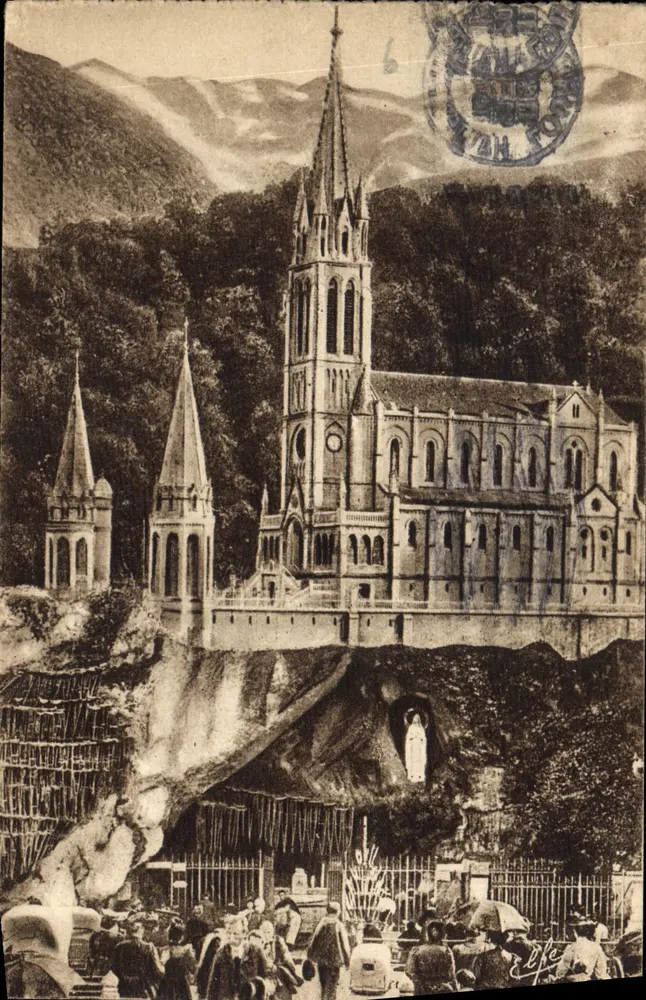 Lourdes — Die Höhle und die Basilika — Éditions Pyrénées-Océan - Vorderseite