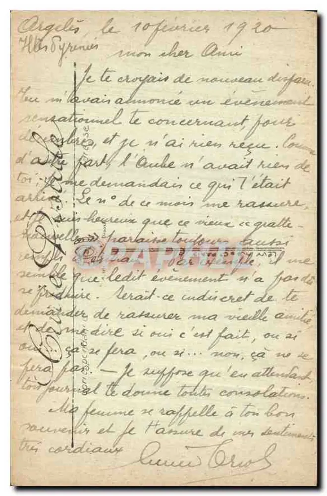 Lourdes — Vista geral do Pic du Jer — LL. - Verso