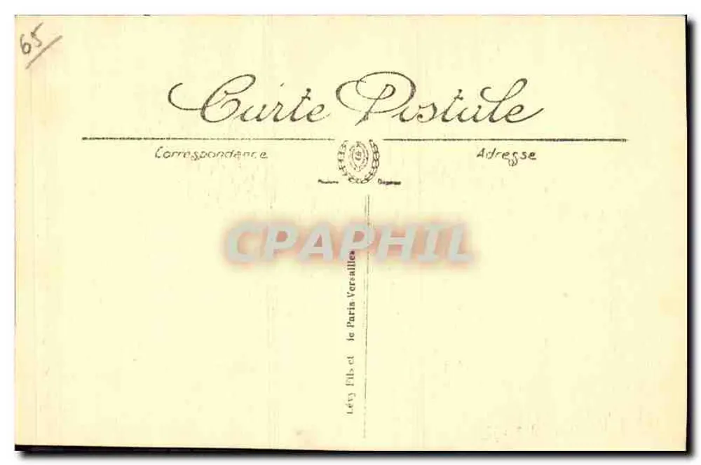 Env. de CAUTERETS — O Ponte da Espanha — LL. — N° 105 - Verso