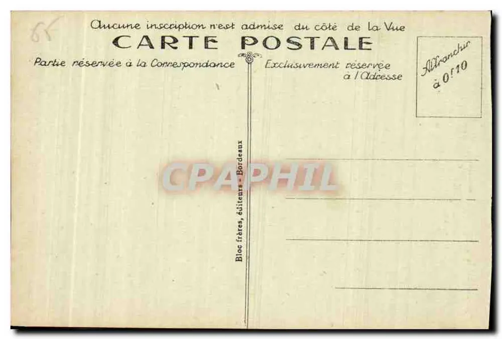 Gavarnie — Das Dorf Gavarnie und der Pic Sécuniat — B. R. - Rückseite