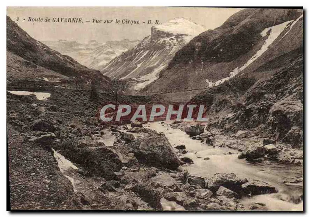 Rodovia de GAVARNIE — Vista sobre o Circo — B. R. - Frente