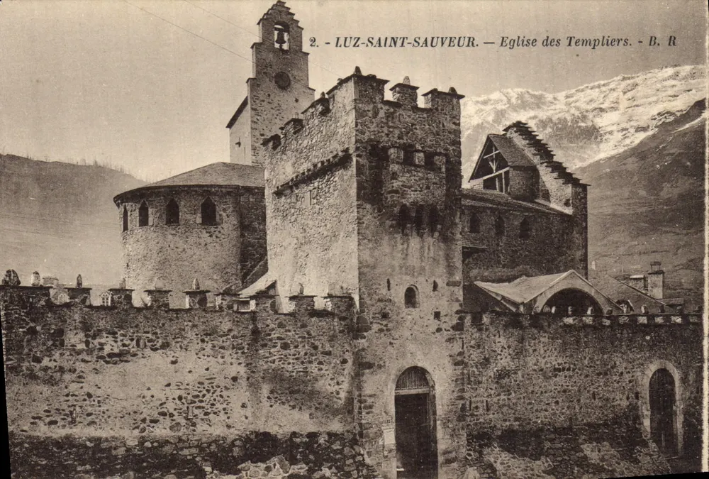 Luz-Saint-Sauveur — Kirche der Templer — B. R. - Vorderseite