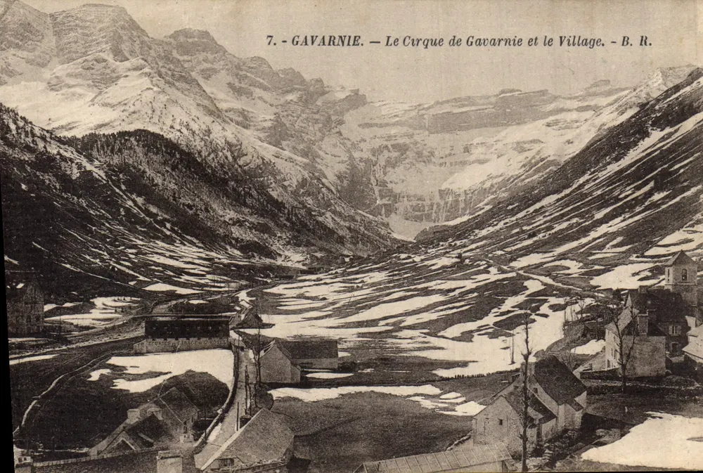 Gavarnie — Der Gavarnie-Kreis und das Dorf — B. R. - Vorderseite