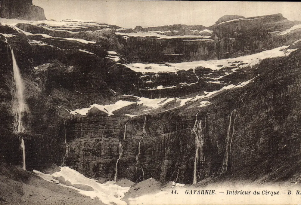 Gavarnie — Wewnętrzna część Cirque — B. R. - Awers