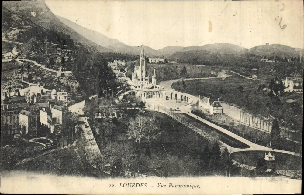 Lourdes — Vista Panorâmica — Edição F. Viron, n°22 - Frente