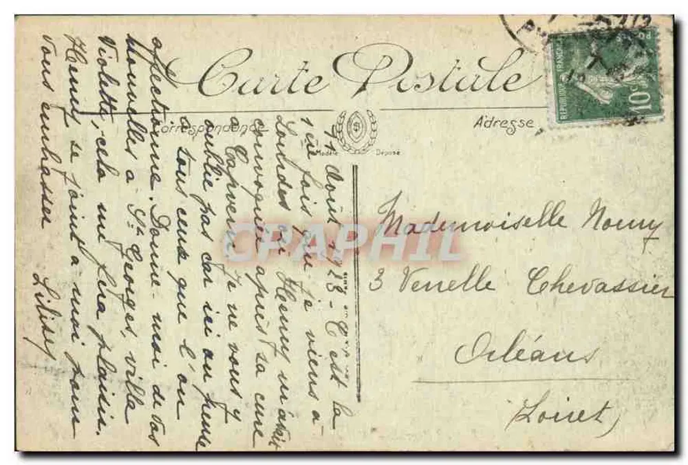 Lourdes — Die Tal der Argelès — Ansicht der Seilbahn des Pic du Jer — LL. — Nr. 156 - Rückseite