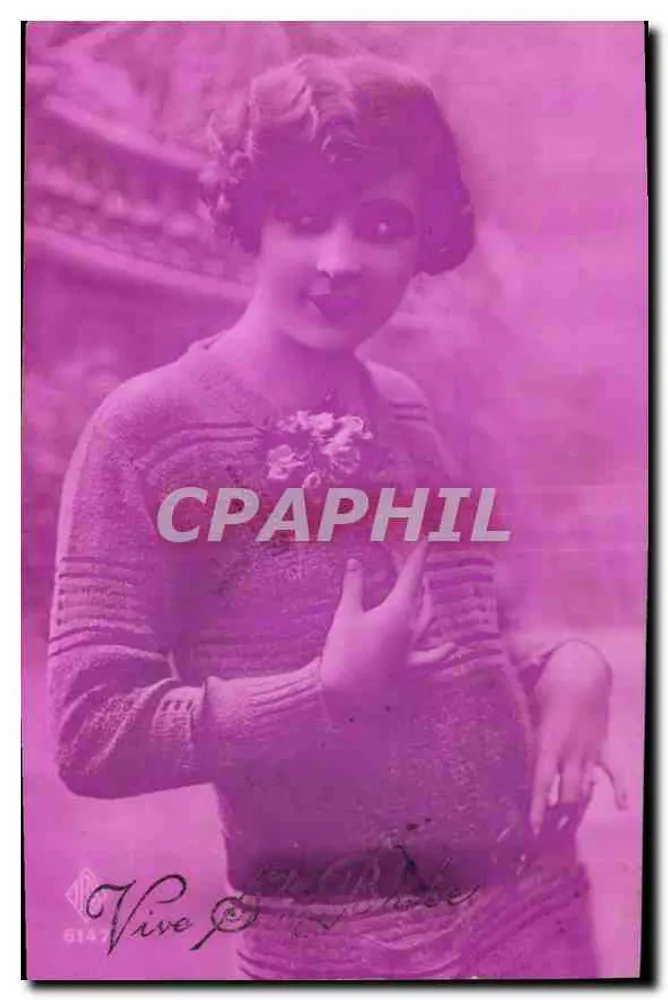 Jovem mulher em blusa — cartão postal — Vive les Pokes, n° 6147 - Frente