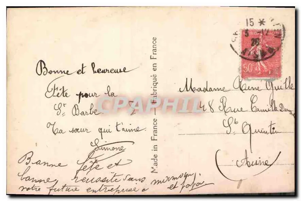 Jovem mulher em blusa — cartão postal — Vive les Pokes, n° 6147 - Verso