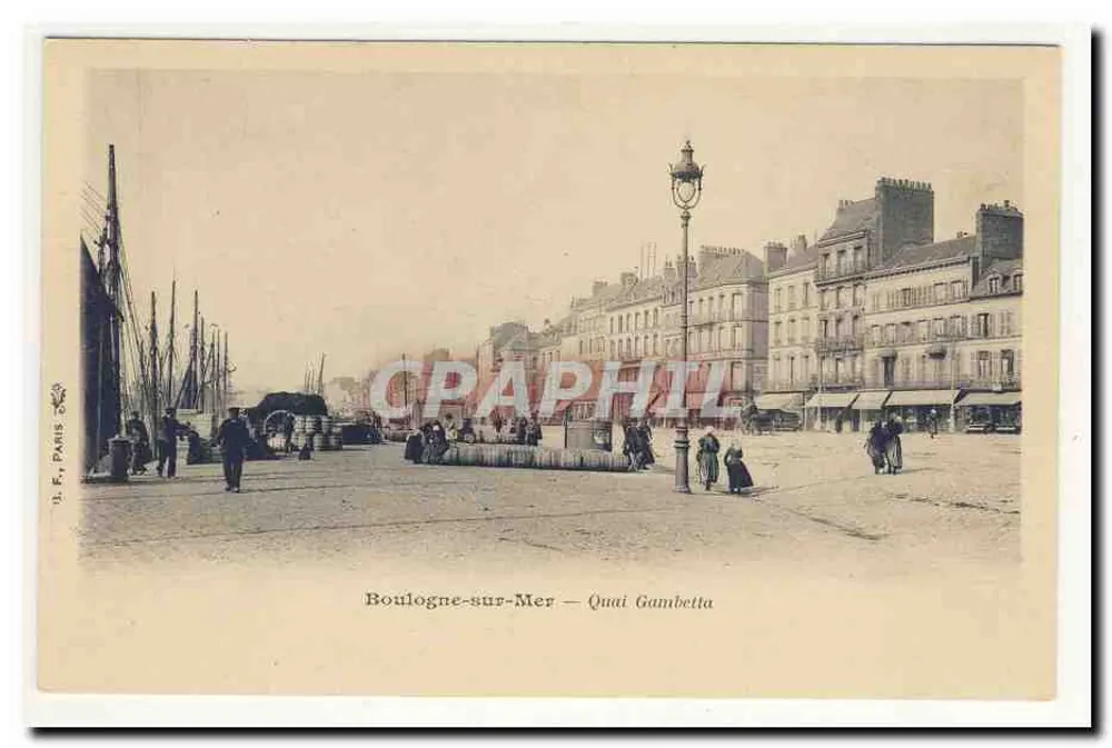 Boulogne-sur-Mer — Quai Gambetta — B.E. Paris - Vorderseite