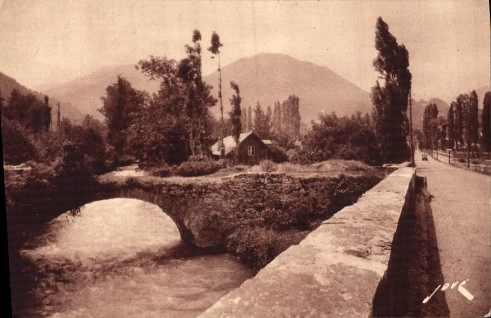 Argelès-Gazost — Der alte Brücke über den Gave d'Azun — Éditions JOYÉ, Pau - Vorderseite
