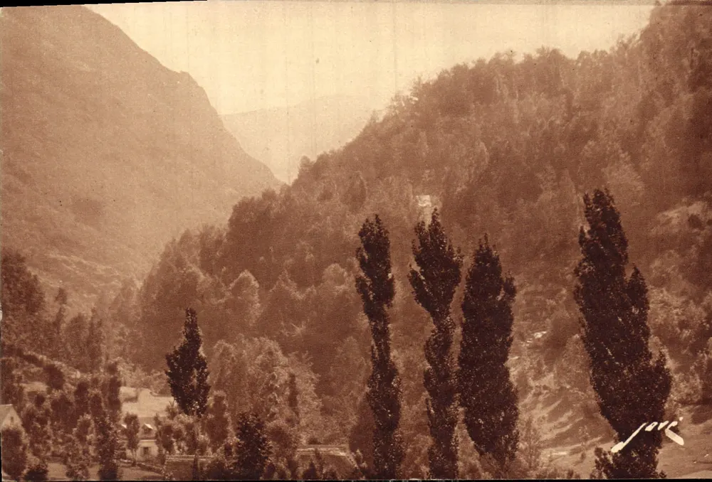 Die Pyrenäen — Zeder (Straße von Cavarnie) — Im Hintergrund die Brèche de Roland — Edition Jové, Pau (B.-P.) - Vorderseite