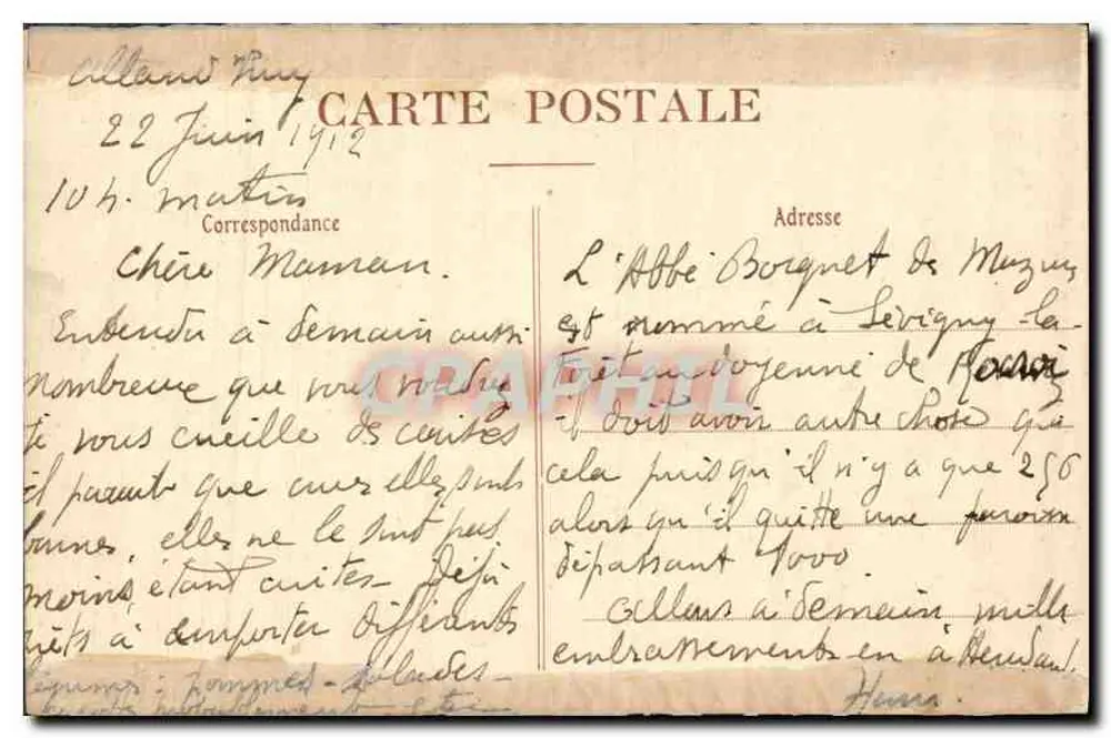 Santa Elisabeth da Hungria — acolhendo os desafortunados em seu castelo — Coleção Artística da Maison de la Ronne Pressé, 5, rue Bayard, Paris - Verso