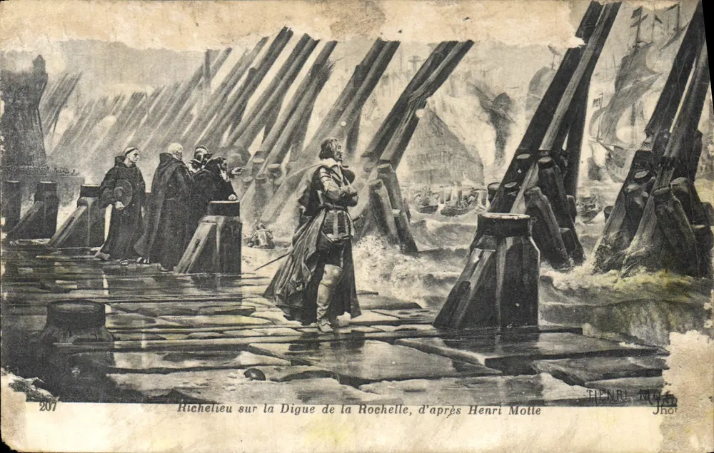 Richelieu auf der Digue de la Rochelle — nach Henri Motte — Verlag Anciens Établissements Dette Suce, Paris - Vorderseite