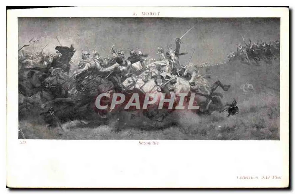 Batalha de Rezonville — gravura de A. Morot — Coleção ND Pilot - Frente