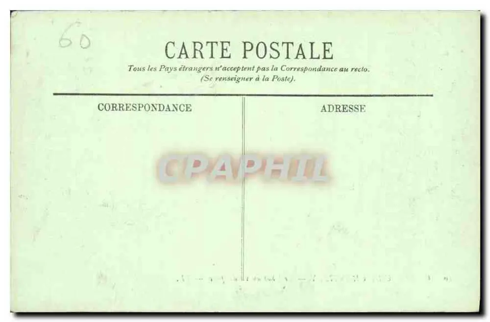 Castelo de Chantilly — O Castelo visto do parque — LL. - Verso