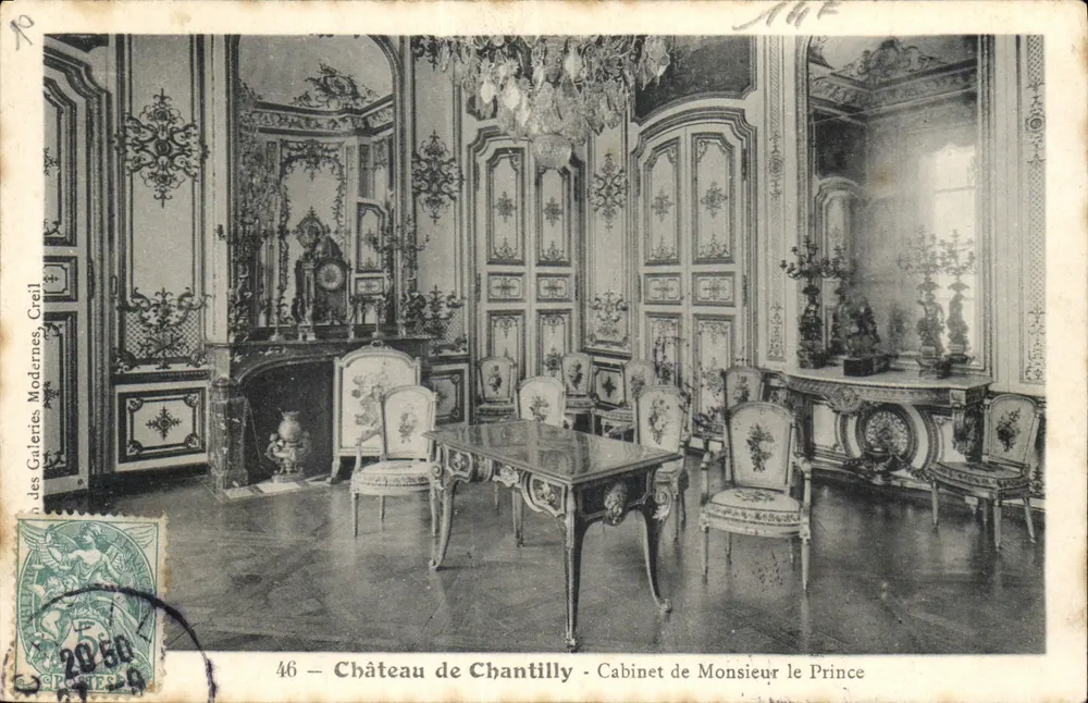 Château de Chantilly — Cabinet von Monsieur le Prince — Galeries Modernes, Creil Nr. 46 - Vorderseite