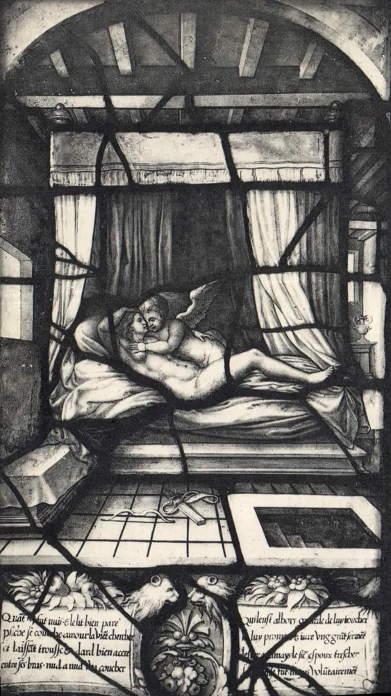 Schloss Chantilly — Farbglas der Sylvie Galerie — Verleger Neurdein Frères, Paris - Vorderseite