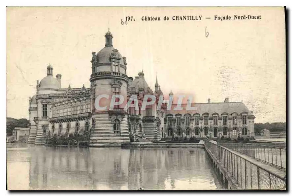 Kasteel van CHANTILLY — Noordoostelijke zijde — ÉDIA PARIS-VERSAILLES - Voorkant