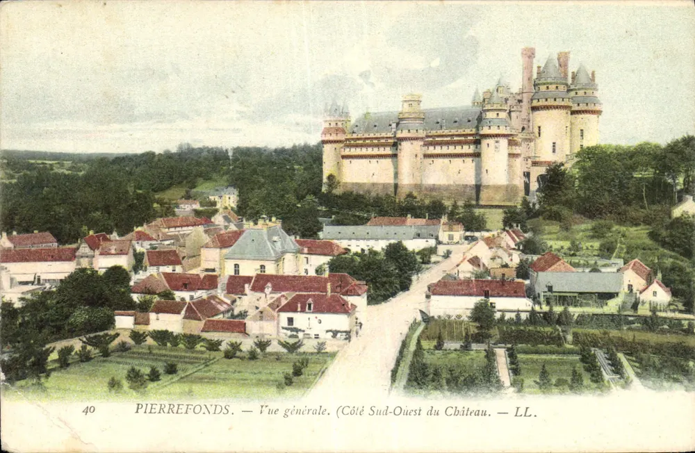 PierreFonds — Allgemeiner Blick (Südwestseite des Schlosses) — LL. — Nr. 40 - Vorderseite