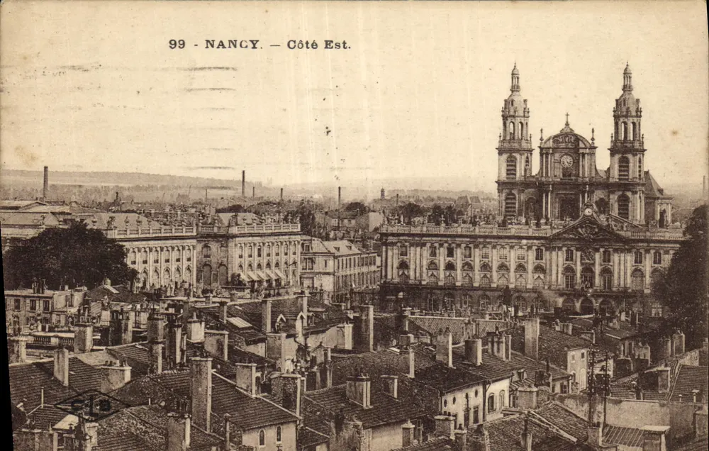 NANCY — Lado Leste — Editora 'Cie des Cartes Postales' n°99 - Frente