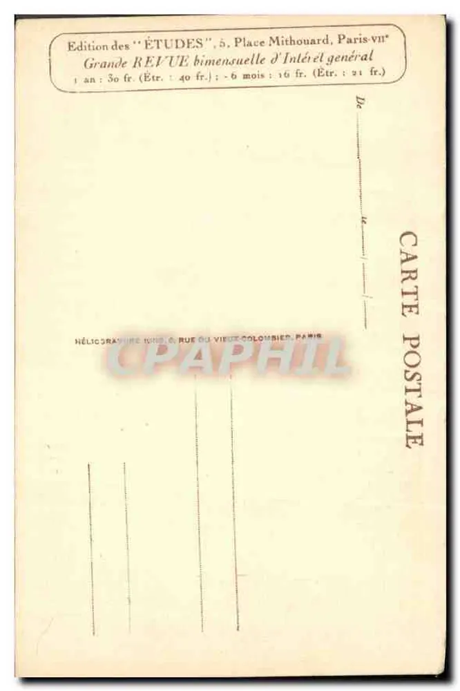 इंग्रेस, अपने द्वारा चित्रित चित्र — 'एतूड' के संस्करण, 5, सेंट-फ्रांसिस-एक्स-एवियर स्थान, पेरिस - पीछे