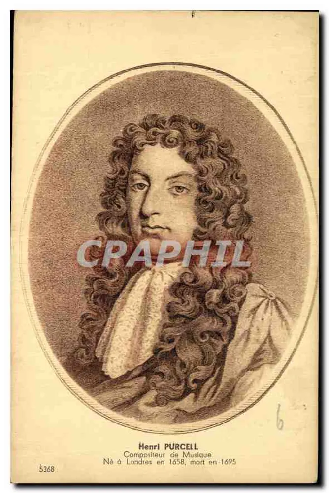 Henri Purcell — Muziekcomponist — Collectie Kunst en Geschiedenis E.S. Menars, 2, Rue Paris - Voorkant