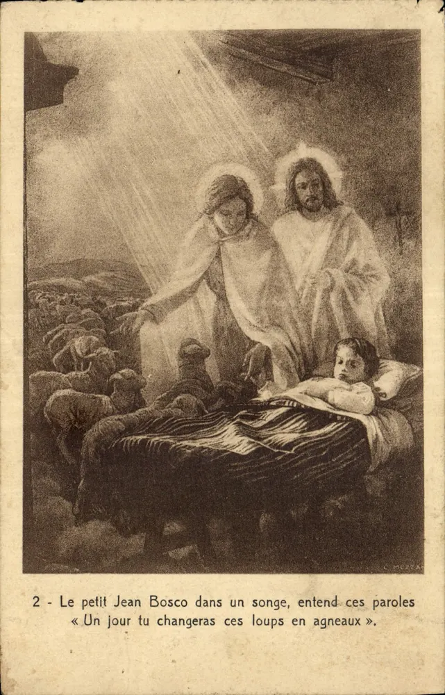 Kleiner Jean Bosco im Traum — Ausgabe C. MUSZAN — Nr. 2 einer Serie - Vorderseite