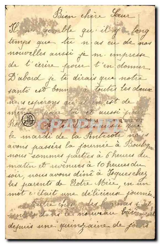 Kleiner Jean Bosco im Traum — Ausgabe C. MUSZAN — Nr. 2 einer Serie - Rückseite