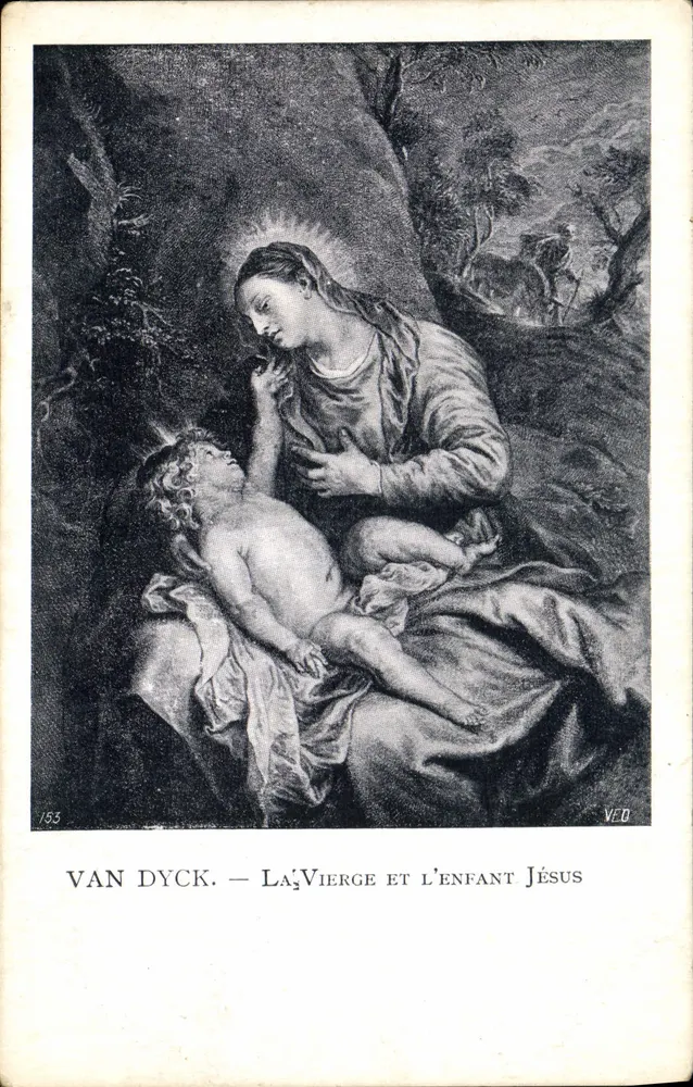 The Virgin and Child Jesus — Van Dyck — VED number 153 - Front