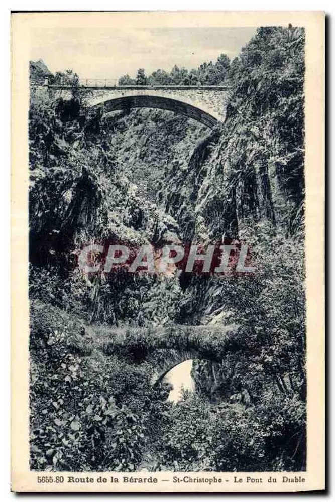 Straße der Bérarde — St-Christophe — Der Teufelsbrücke - Vorderseite