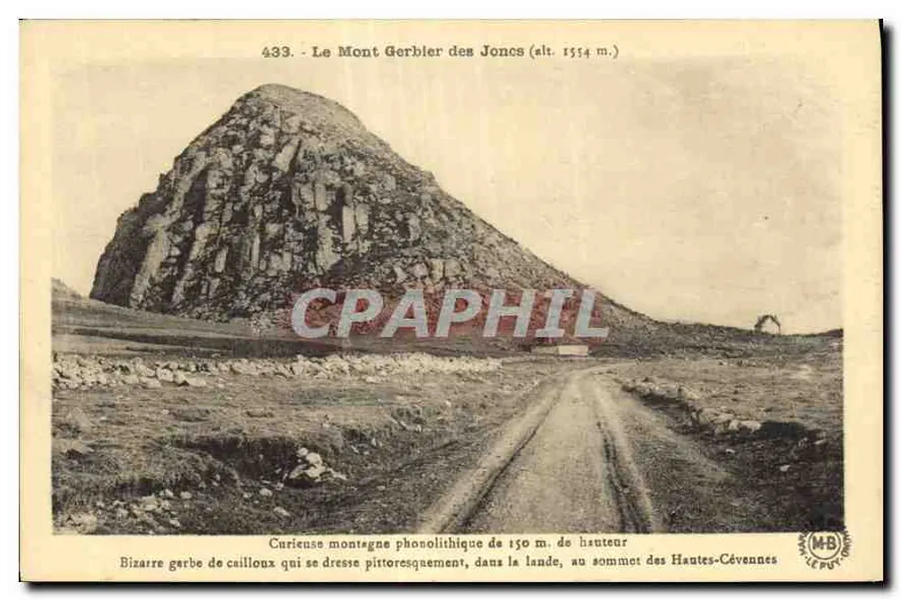 O Mont Gerblier des Joncs — montanha fonolítica de 150 m. — Edições de Arte Margerit-Brémond Le Fuy - Frente