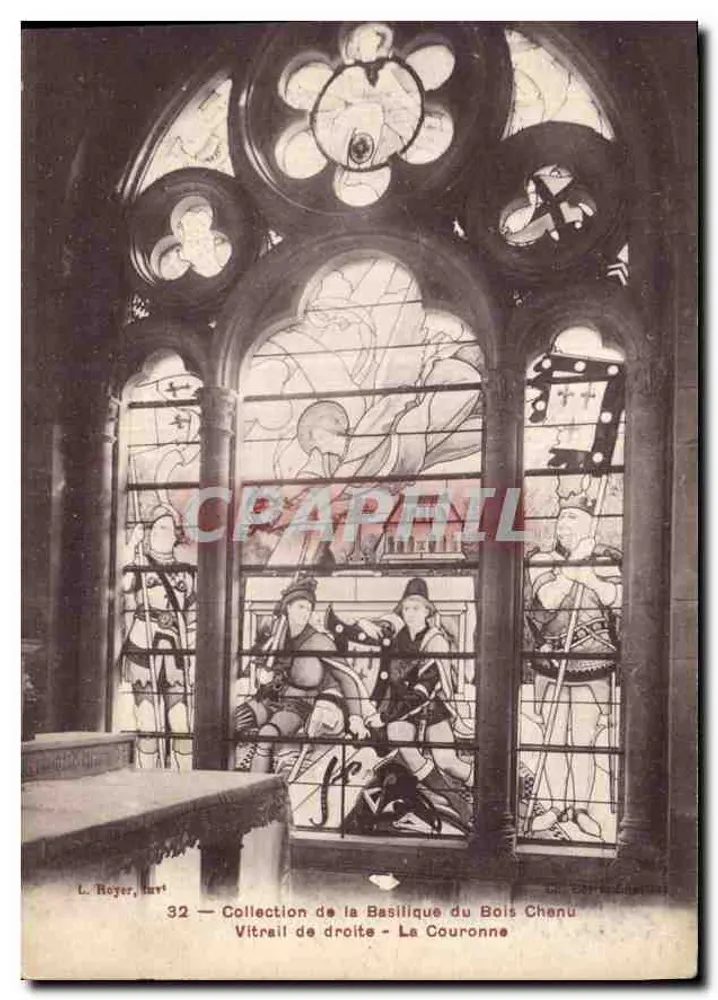Rechter Fensterbild — Die Krone — Sammlung der Basilika Bois Chenu — L. Beyer, Nr. 32 - Vorderseite