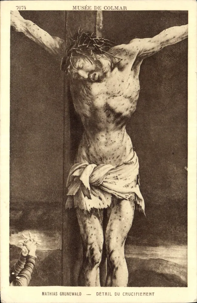 Detail der Kreuzigung — Mathias Grünewald — Musée de Colmar - Vorderseite