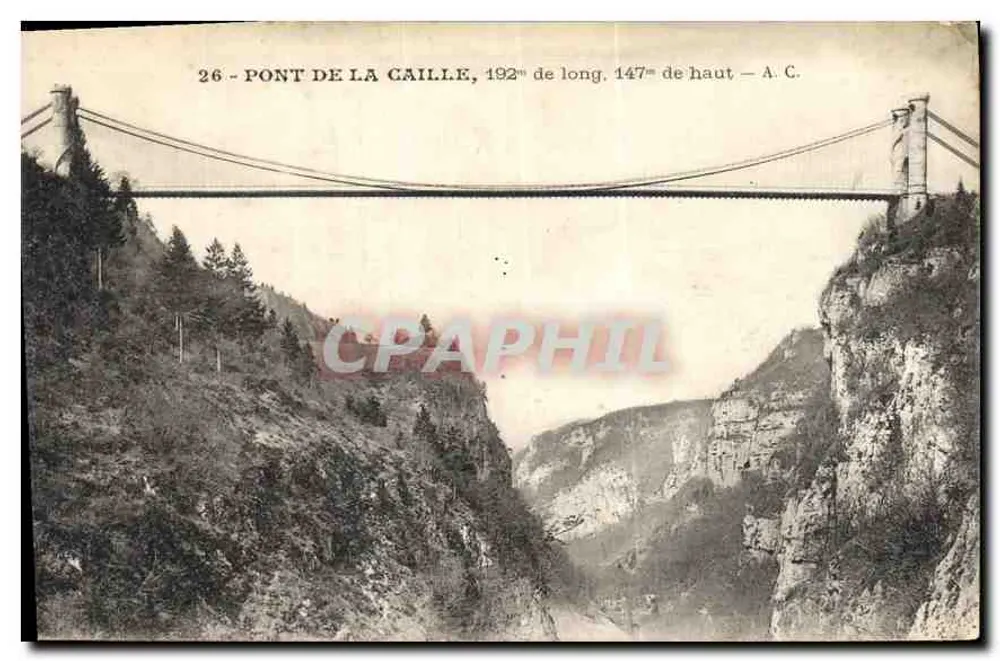 Ponte de La Caille — 192m de comprimento, 147m de altura — A. C. - Frente