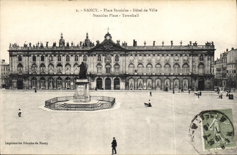 NANCY - Plaza Stanislas - Hotel de Ville - Anverso
