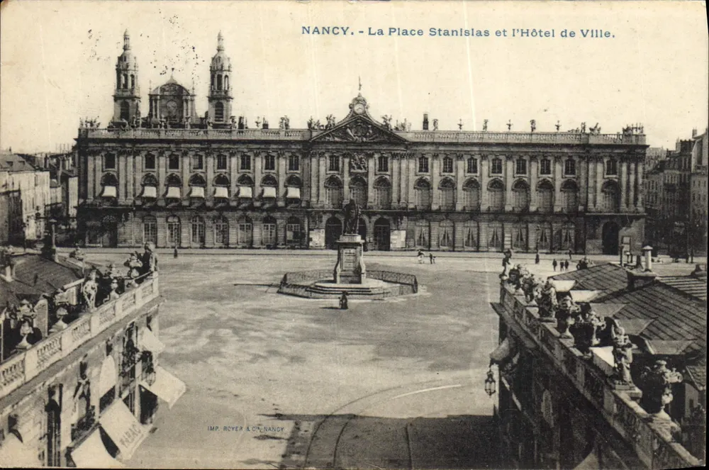 Nancy — Place Stanislas und Rathaus — IMP. ROYER & Cie, NANCY - Vorderseite