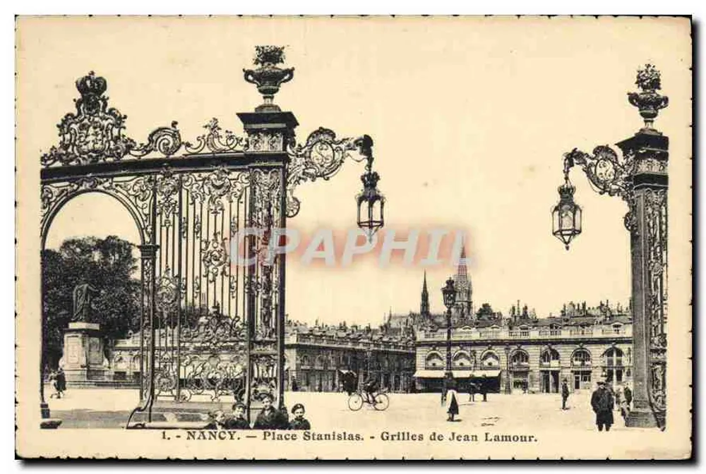Nancy - Praça Stanislas - Grades de Jean Lamour - Frente