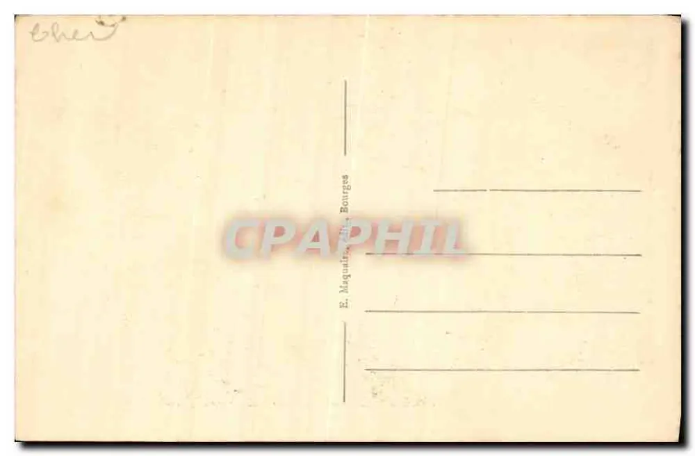 부르주 — 대성당 — 세인트-에티엔 대문 — E. Maguiter, n°224 - 뒷면