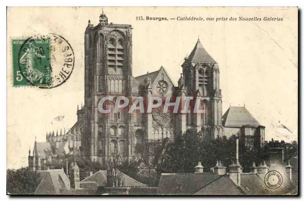 Bourges — Kathedrale, Aufnahme aus den Nouvelles Galeries — Verleger: Nouvelles Galeries - Vorderseite