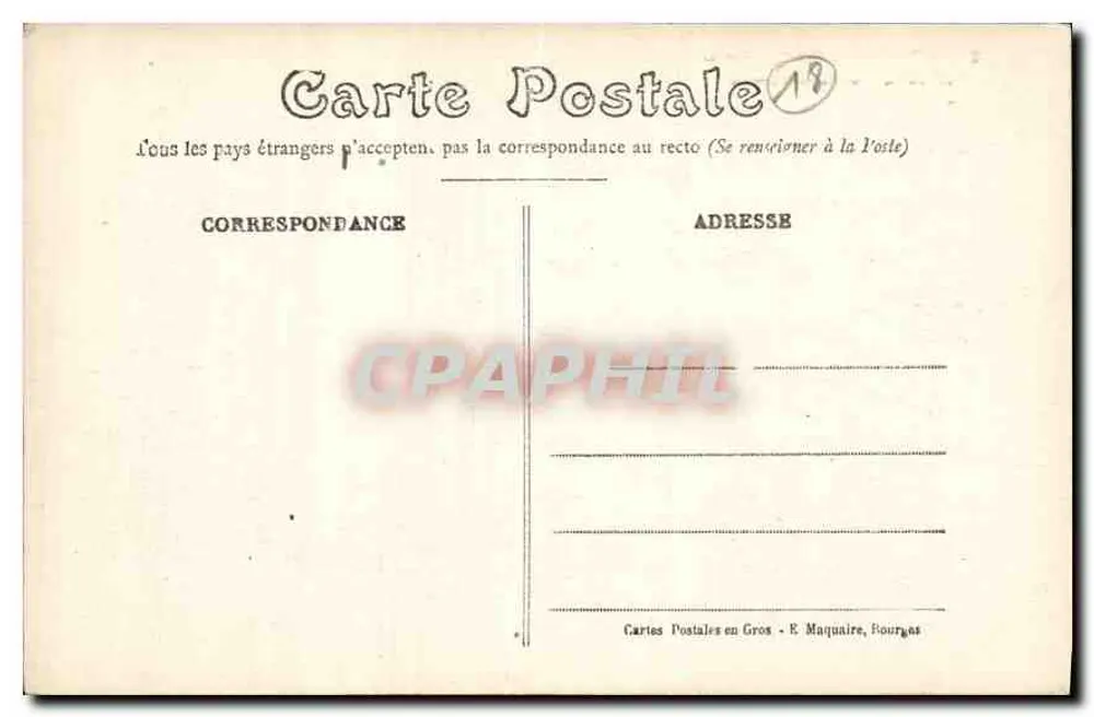 Bourges — Hôtel Laillemant — La Tourelle et Porte d'entrée - Verso