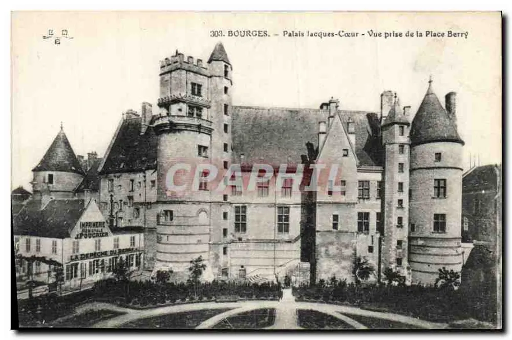 Bourges - Palais Jacques-Cœur - Ansicht aus der Place Berry - Vorderseite